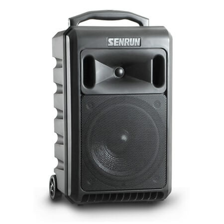 SENRUN EP 890 - Pack enceinte autonome avec Micro UHF, Lecteur  Bluetooth/USB/SD et housse